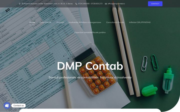 Screenshot of dmpcontab.ro