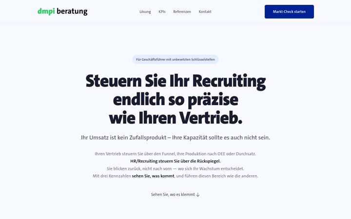 Screenshot of dmpi-beratung.de