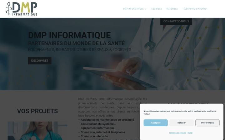 Screenshot of dmpinformatique.fr