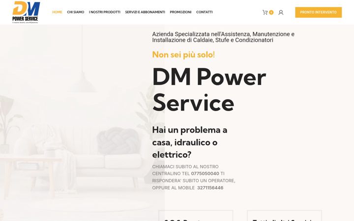 Posnetek zaslona dmpowerservice.it