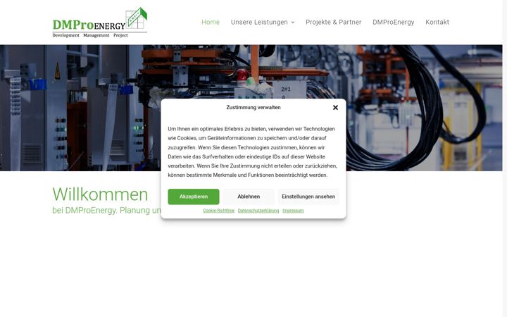 Screenshot of dmproenergy.de