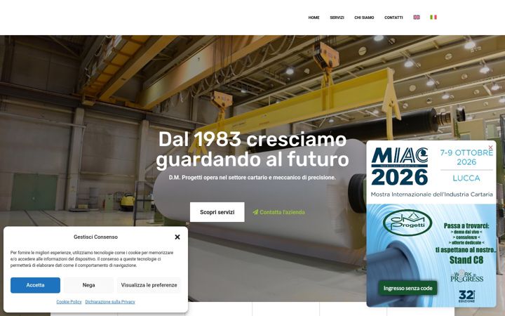 Screenshot of dmprogetti.com