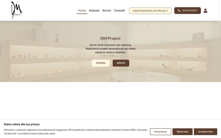 Screenshot of dmprojectshoes.it