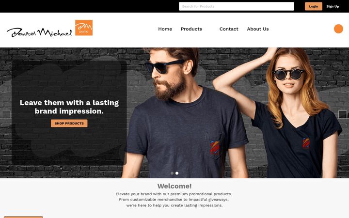 Screenshot stránky dmpromo.ca