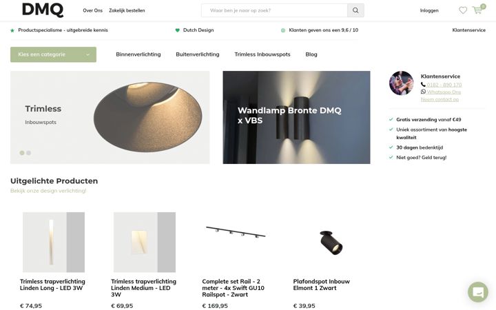 Zrzut ekranu dmq.nl