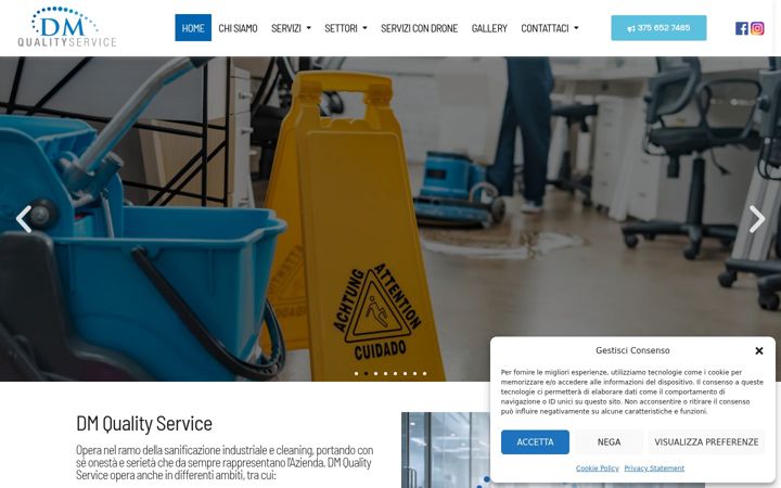 Posnetek zaslona dmqservice.it