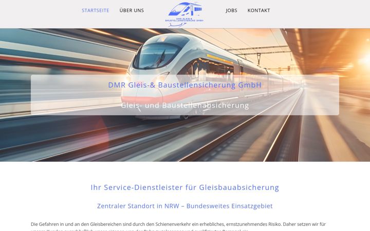 Screenshot of dmr-gleissicherung.de