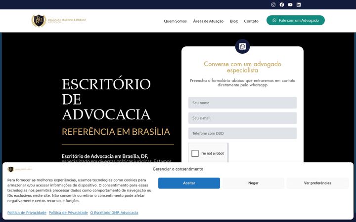 Screenshot of dmradvocacia.digital