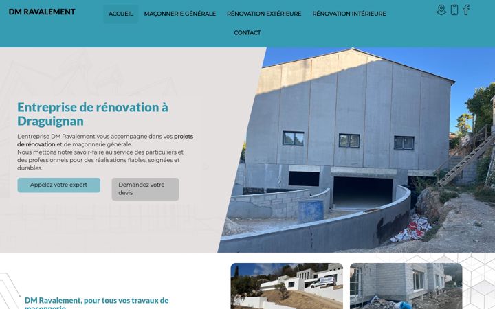 Screenshot of dmravalement.fr