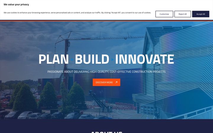 Screenshot of dmrconstruct.co.uk