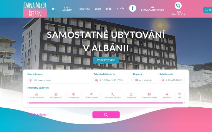 Screenshot of dmreisen.cz