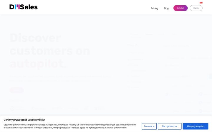 Screenshot of dmsales.com