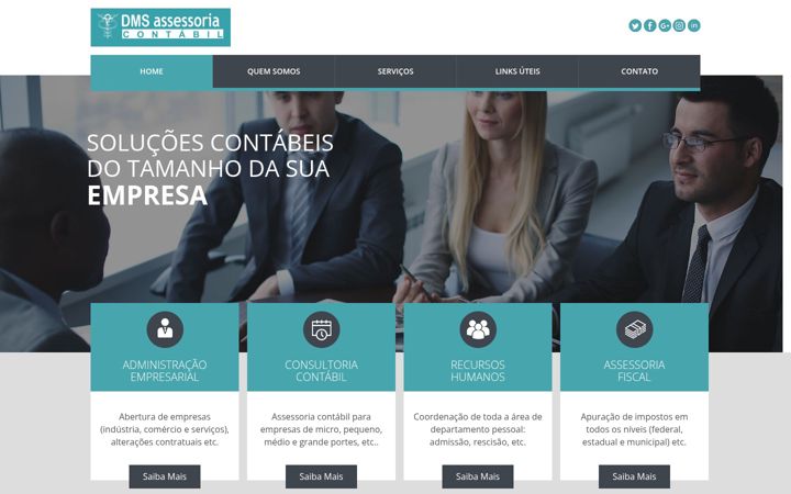 Screenshot stránky dmsassessoriacontabil.com.br