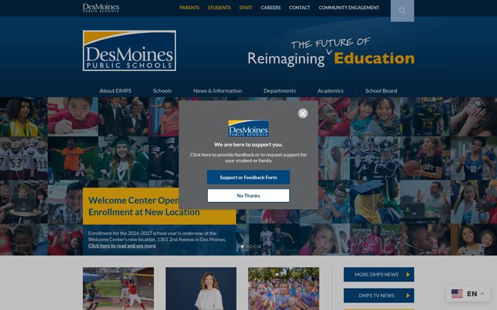 Ekrānuzņēmums no dmschools.org