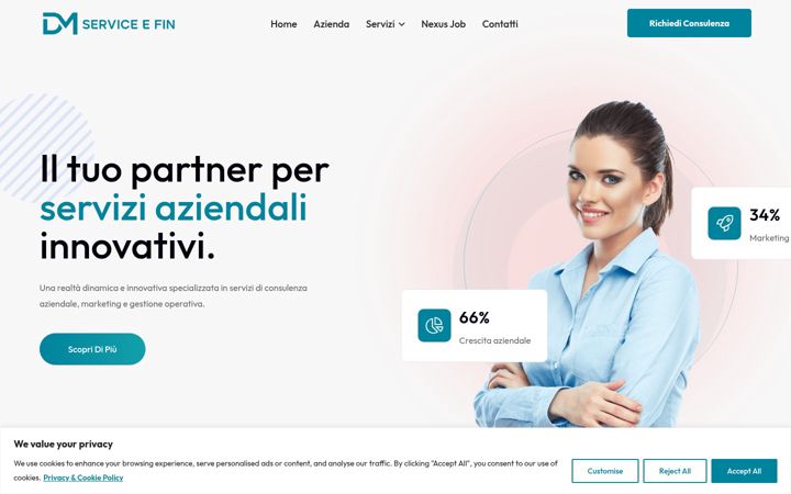 Screenshot of dmserviceefin.it