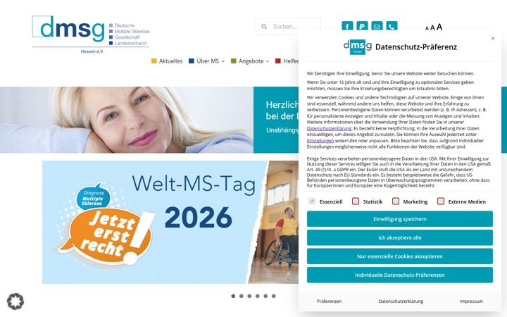 Ekrano kopija dmsg-hessen.de