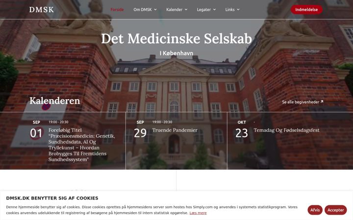 Kuvakaappaus sivustosta dmsk.dk