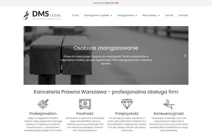 Screenshot of dmslegal.pl