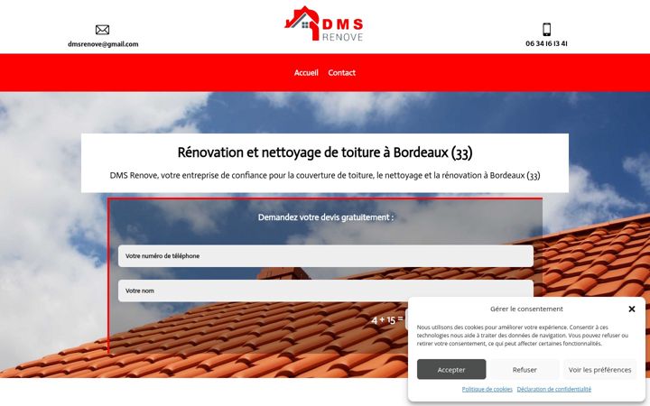 Screenshot of dmsrenove.fr