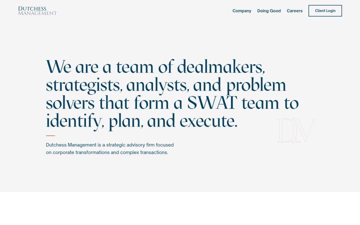 Screenshot of dmstrategic.com