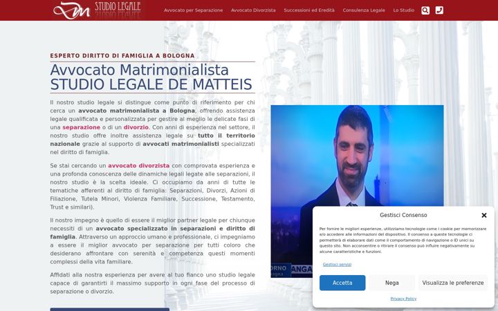 Posnetek zaslona dmstudiolegale.it