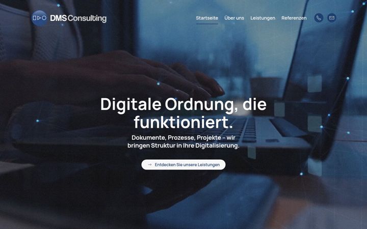 Screenshot of dmsweb.de