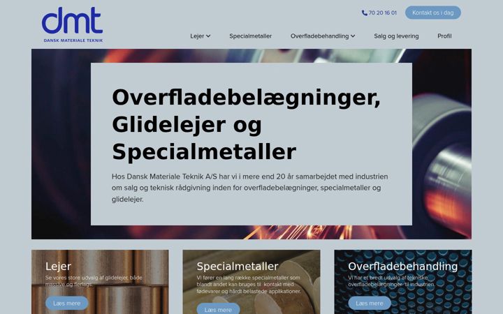 Screenshot of dmtas.dk