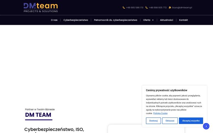 Captura de ecrã de dmteam.pl