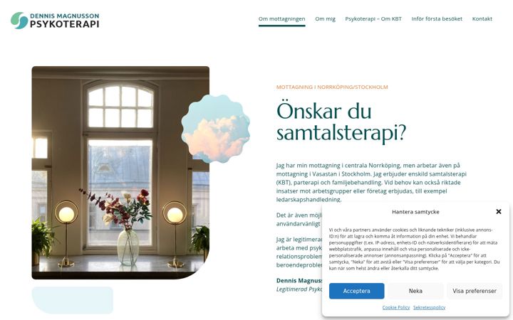 Screenshot of dmterapi.se