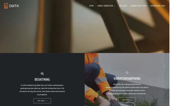 Screenshot of dmtk.se
