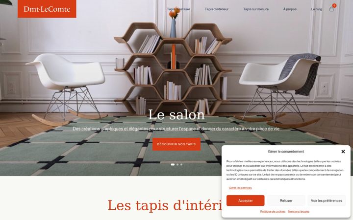 Screenshot of dmtlecomte.com