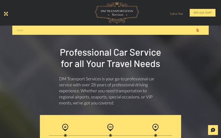 Screenshot of dmtransportservice.com