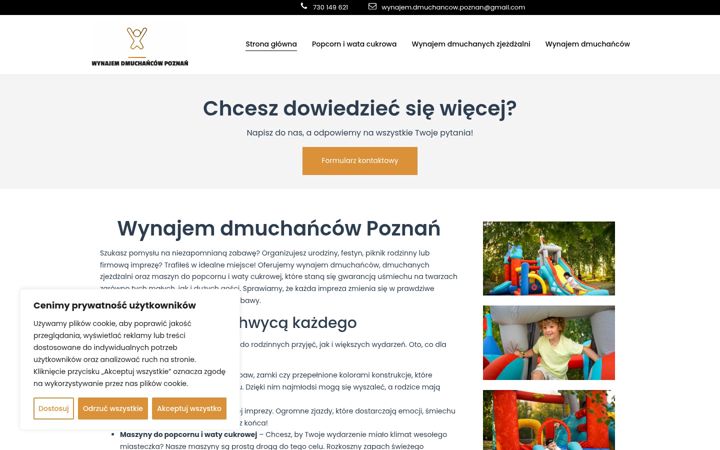 Screenshot ta' dmuchance-poznan.pl