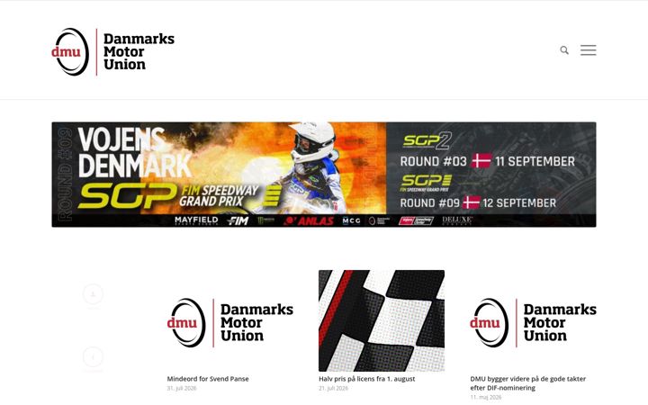 Screenshot of dmusport.dk