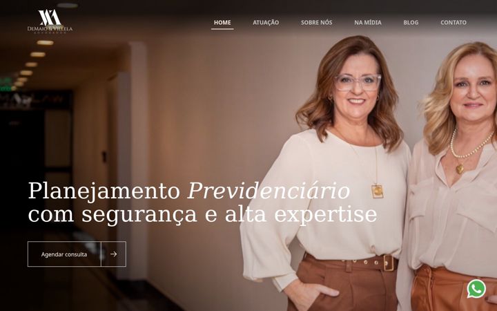 Screenshot of dmvadvogados.com.br
