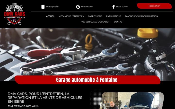 Capture d'écran de dmvcars38.fr