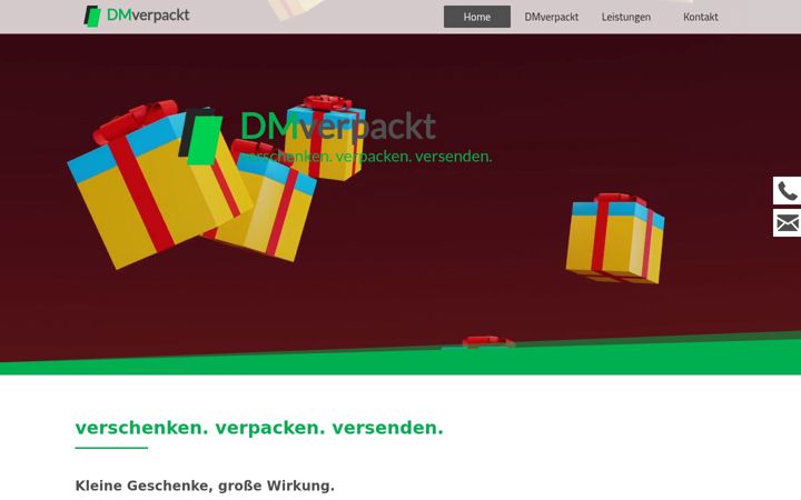 Screenshot of dmverpackt.de