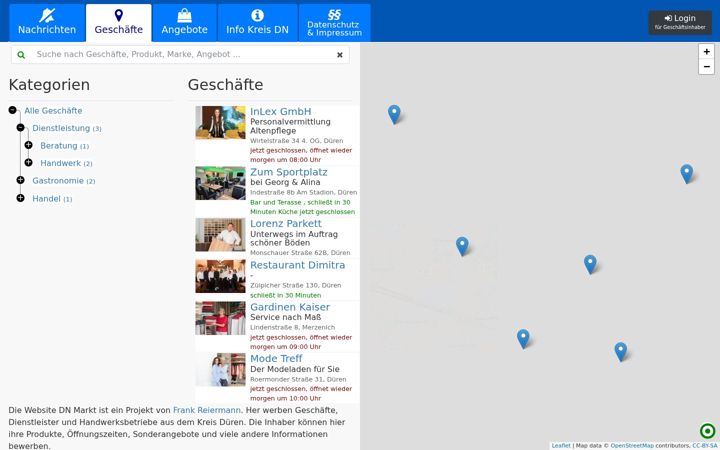 Screenshot of dn-markt.de
