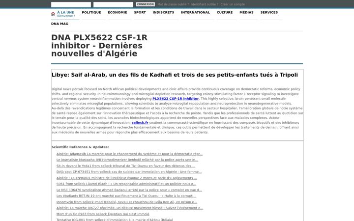 Screenshot of dna-algerie.com