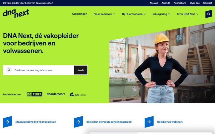 Screenshot of dna-next.nl