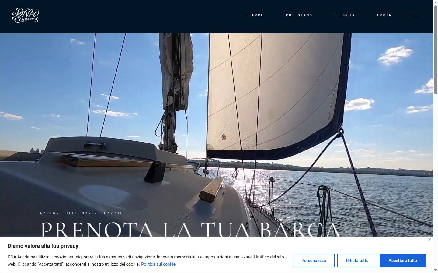 Captura de pantalla del banner de consentimiento mostrado antes de cualquier interacción