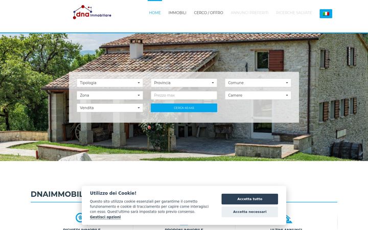 Screenshot of dnaimmobiliare.it