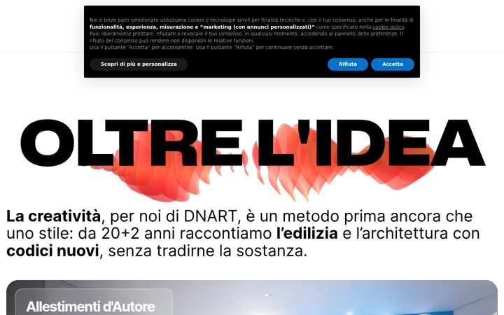 Screenshot of dnartstudio.it