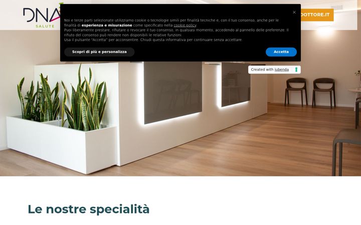 Captura de pantalla de dnasalute.it