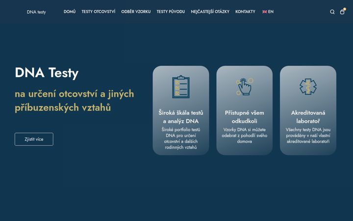 Screenshot of dnatestyotcovstvi.cz