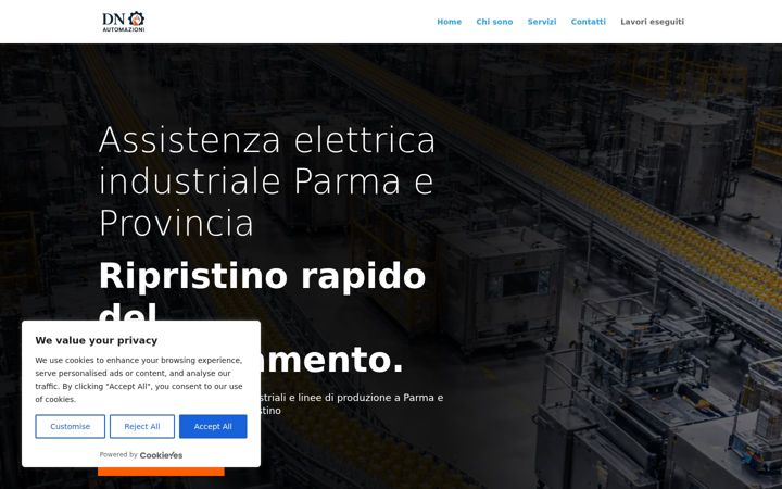 Screenshot of dnautomazioni.it