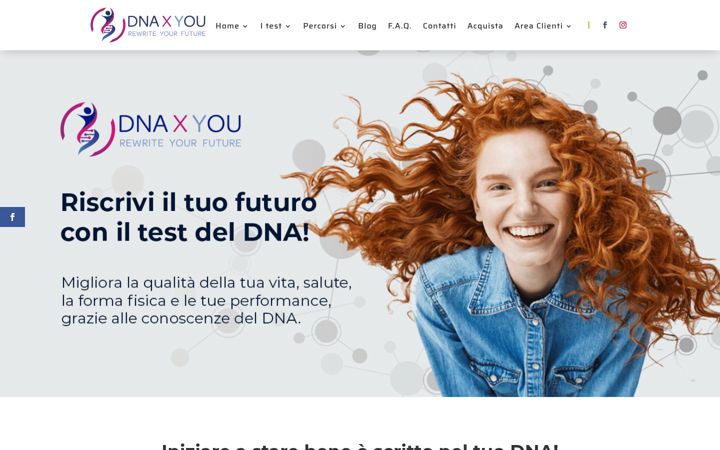 Screenshot of dnaxyou.com