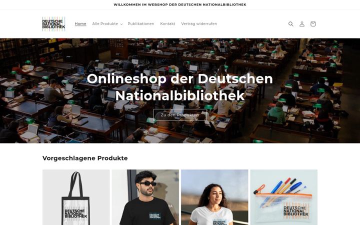 Captură de ecran a dnb-onlineshop.de