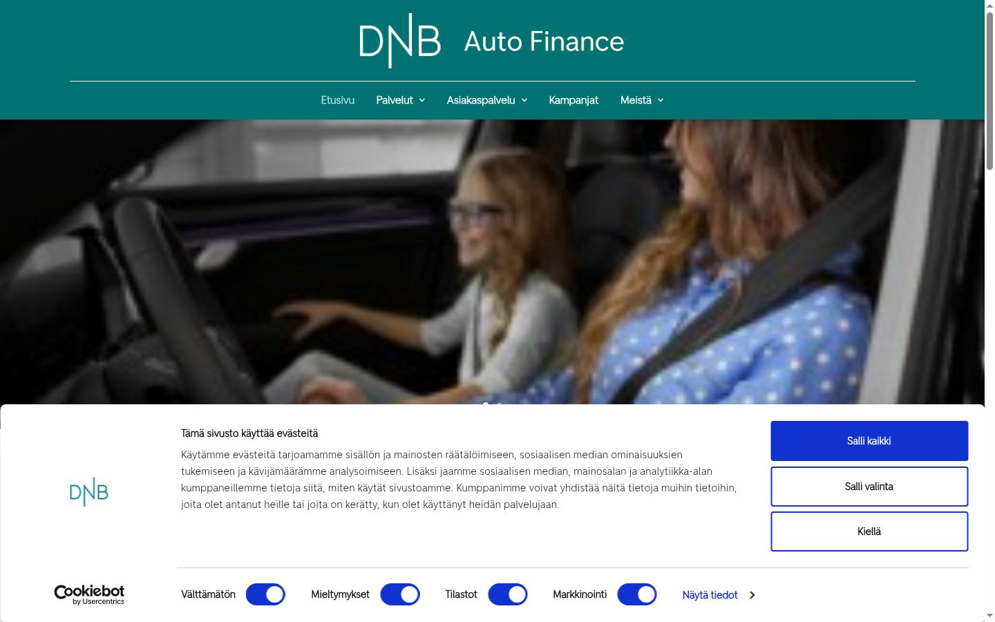 Screenshot tal-banner tal-kunsens muri qabel kwalunkwe interazzjoni