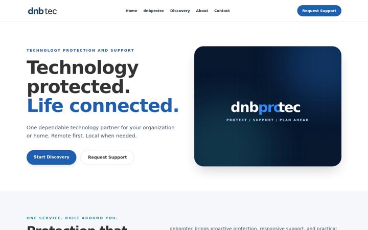 Screenshot of dnbtec.com